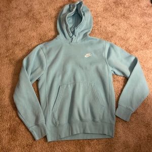 nike women’s light blue hoodie